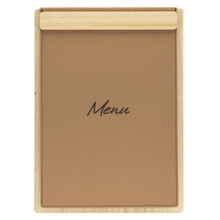 Securit® Signature Clipboard A4 in Beech 23x32x1,5cm – Pack of 10 | Restaurant Menu Covers - hospitality