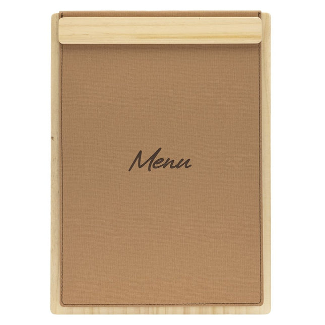 Securit® Signature Clipboard A4 in Beech 23x32x1,5cm – Pack of 10 | Restaurant Menu Covers - hospitality
