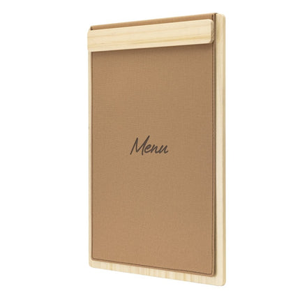 Securit® Signature Clipboard A4 in Beech 23x32x1,5cm – Pack of 10 | Restaurant Menu Covers - hospitality