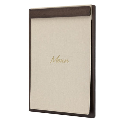Securit® Signature Clipboard A4 in Walnut 23x32x1,5cm – Pack of 10 | Restaurant Menu Covers - hospitality