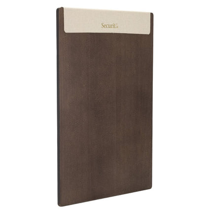 Securit® Signature Clipboard A4 in Walnut 23x32x1,5cm – Pack of 10 | Restaurant Menu Covers - hospitality