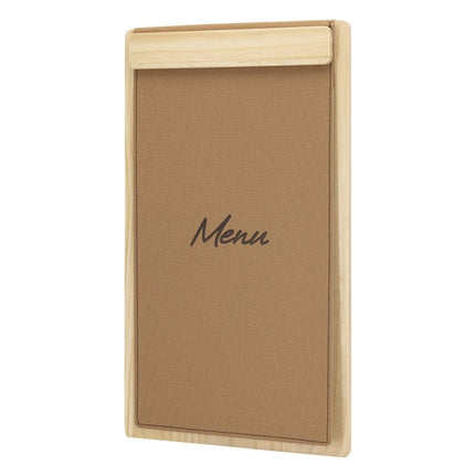 Securit® Signature Clipboard A45 in Beech 18,5x32x1,5cm – Pack of 10 | Restaurant Menu Covers - hospitality