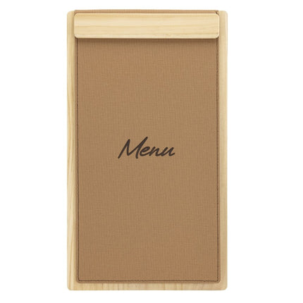 Securit® Signature Clipboard A45 in Beech 18,5x32x1,5cm – Pack of 10 | Restaurant Menu Covers - hospitality
