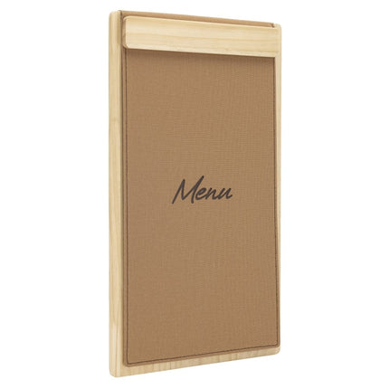 Securit® Signature Clipboard A45 in Beech 18,5x32x1,5cm – Pack of 10 | Restaurant Menu Covers - hospitality