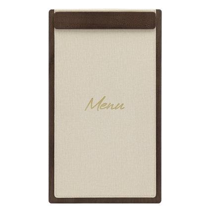 Securit® Signature Clipboard A45 in Walnut 18,5x32x1,5cm – Pack of 10 | Restaurant Menu Covers - hospitality
