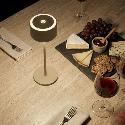 Securit® Signature Dimmable LED Table Lamp in Sand – Pack of 10 | Hospitality Table Lighting - hospitality