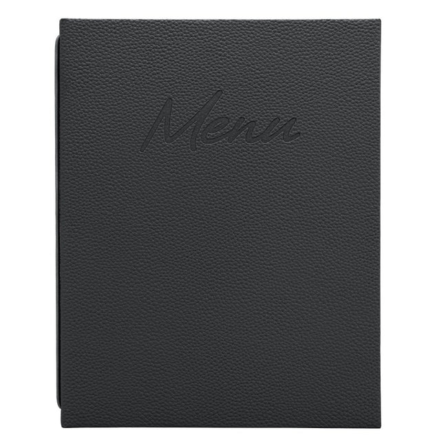 Securit® Signature Menu Holder A4 in Black 25x31,5x2cm – Pack of 10 | Restaurant Menu Covers - hospitality