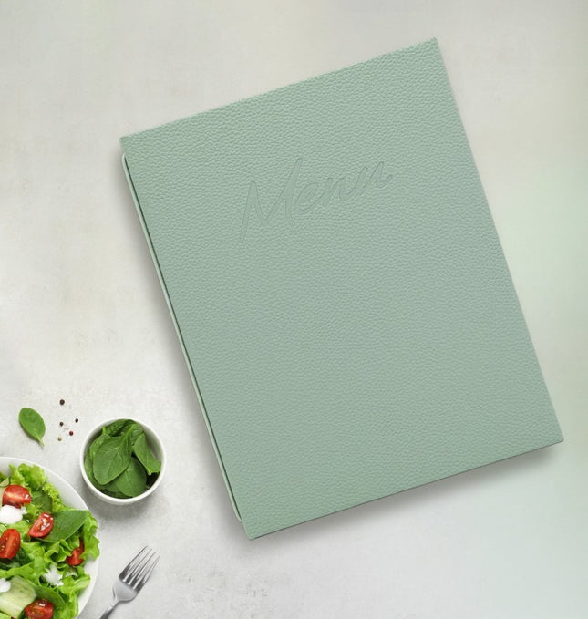 Securit® Signature Menu Holder A4 in Green 25x31,5x2cm – Pack of 10 | Restaurant Menu Covers - hospitality