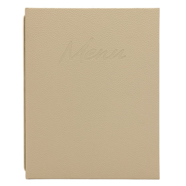 Securit® Signature Menu Holder A4 in Sand 25x31,5x2cm – Pack of 10 | Restaurant Menu Covers - hospitality