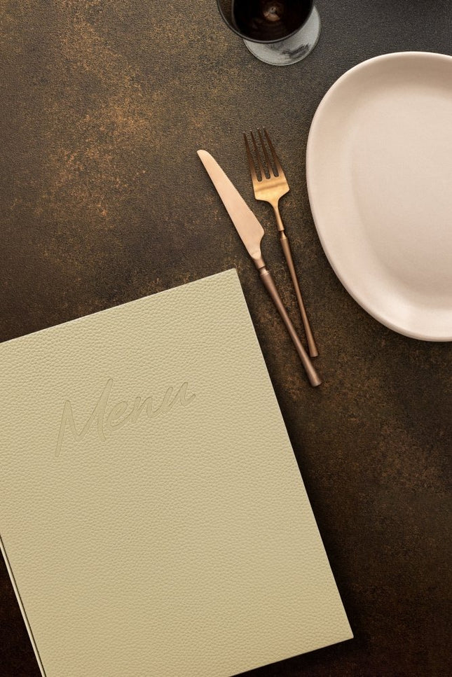 Securit® Signature Menu Holder A4 in Sand 25x31,5x2cm – Pack of 10 | Restaurant Menu Covers - hospitality