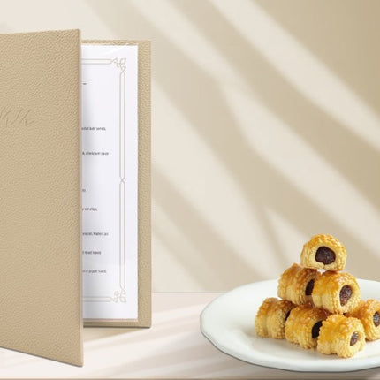 Securit® Signature Menu Holder A4 in Sand 25x31,5x2cm – Pack of 10 | Restaurant Menu Covers - hospitality
