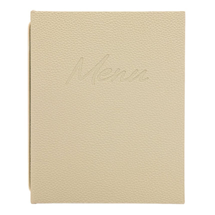 Securit® Signature Menu Holder A5 in Beige 18x22,5x2cm – Pack of 10 | Restaurant Menu Covers - hospitality