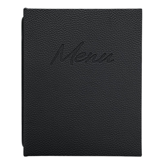 Securit® Signature Menu Holder A5 in Black 18x22,5x2cm – Pack of 10 | Restaurant Menu Covers - hospitality