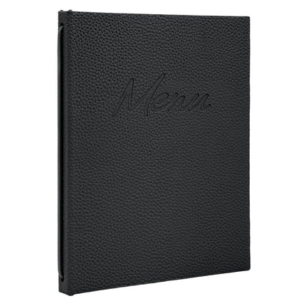 Securit® Signature Menu Holder A5 in Black 18x22,5x2cm – Pack of 10 | Restaurant Menu Covers - hospitality