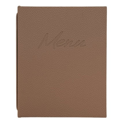 Securit® Signature Menu Holder A5 in Brown 18x22,5x2cm – Pack of 10 | Restaurant Menu Covers - hospitality