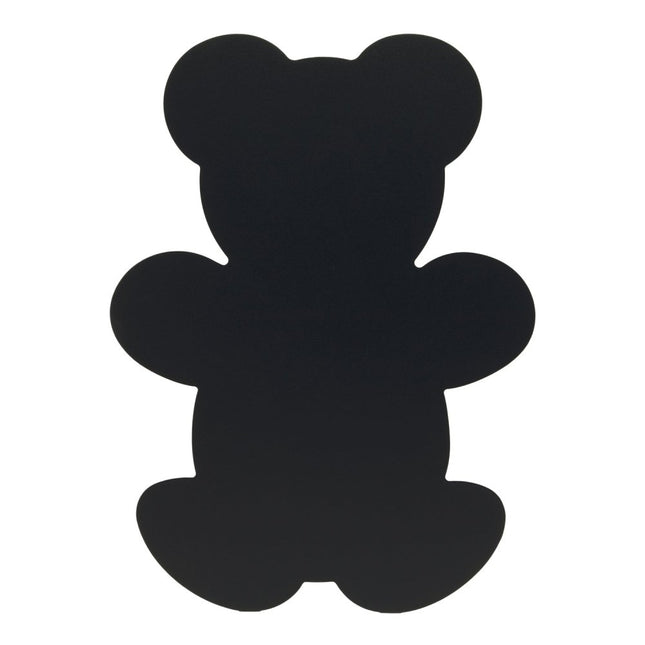 Securit Silhouette Bear Chalkboards Pack Of 6 Black 40.2x29.7x0.3cm - hospitality