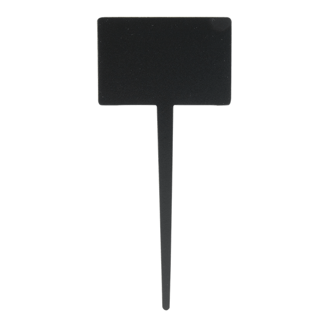 Securit Silhouette Black Chalkboard Tags 18x8 Cm Pack Of 6 With Chalk Marker - hospitality