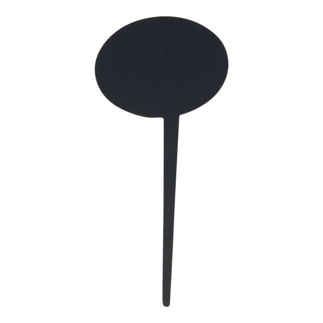 Securit Silhouette Bubble Chalkboard Tags Black 18x8.1x0.1cm Pack of 6 - hospitality