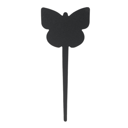 Securit Silhouette Butterfly Chalkboard Tags Black 18x7.5x0.1cm Pack of 6 - hospitality