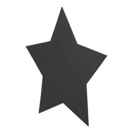 Securit® Silhouette Stars Wall Chalkboard in Black 29x32x0,3cm – 6 x Set of 2 | Wall Chalkboards for Venues - hospitality