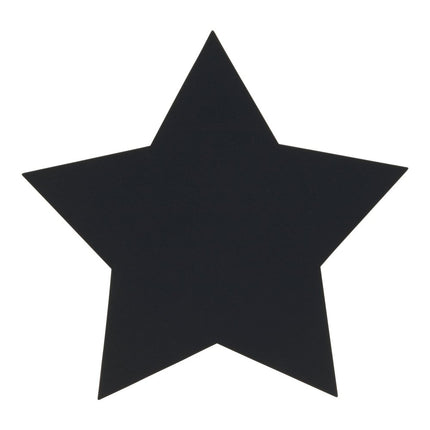 Securit® Silhouette Stars Wall Chalkboard in Black 29x32x0,3cm – 6 x Set of 2 | Wall Chalkboards for Venues - hospitality
