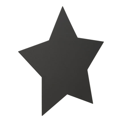 Securit® Silhouette Stars Wall Chalkboard in Black 29x32x0,3cm – 6 x Set of 2 | Wall Chalkboards for Venues - hospitality