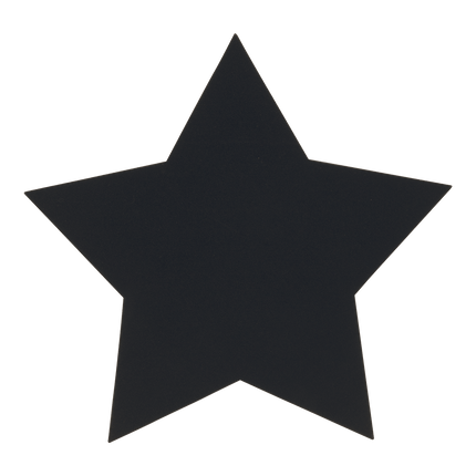 Securit® Silhouette Stars Wall Chalkboard in Black 29x32x0,3cm – 6 x Set of 2 | Wall Chalkboards for Venues - hospitality
