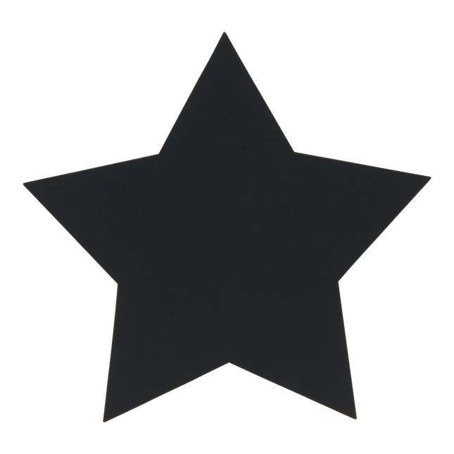 Securit® Silhouette Stars Wall Chalkboard in Black 29x32x0,3cm – 6 x Set of 2 | Wall Chalkboards for Venues - hospitality