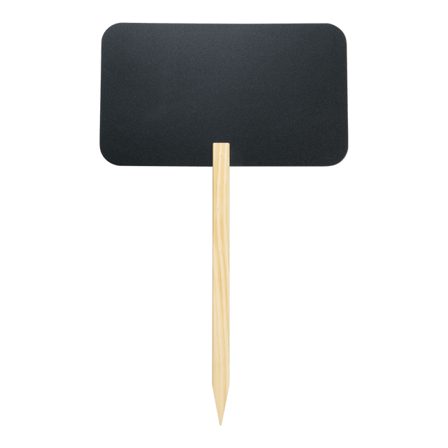 Securit Silhouette Table Chalkboards Black 73.5x45x0.2 cm Pack of 6 - hospitality