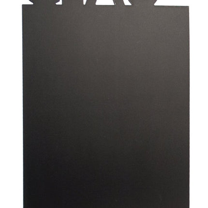 Securit Silhouette Table Chalkboards Black Wood 34.5x21x6 cm Pack 6 - hospitality