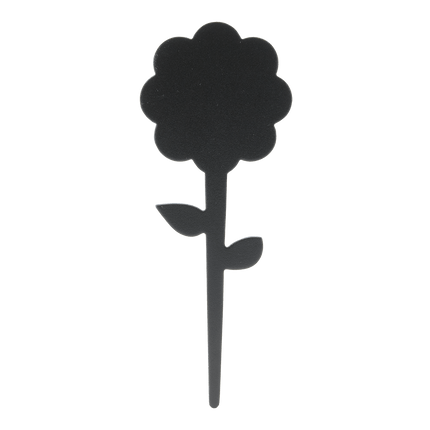 Securit Silhouette Table Chalkboards Tag Weatherproof Black 18x7cm Pack Of 6 - hospitality