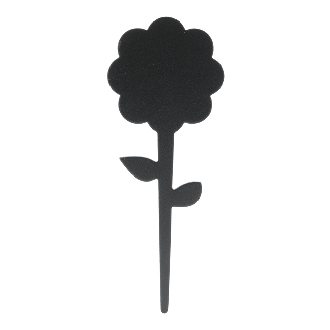 Securit Silhouette Table Chalkboards Tag Weatherproof Black 18x7cm Pack Of 6 - hospitality