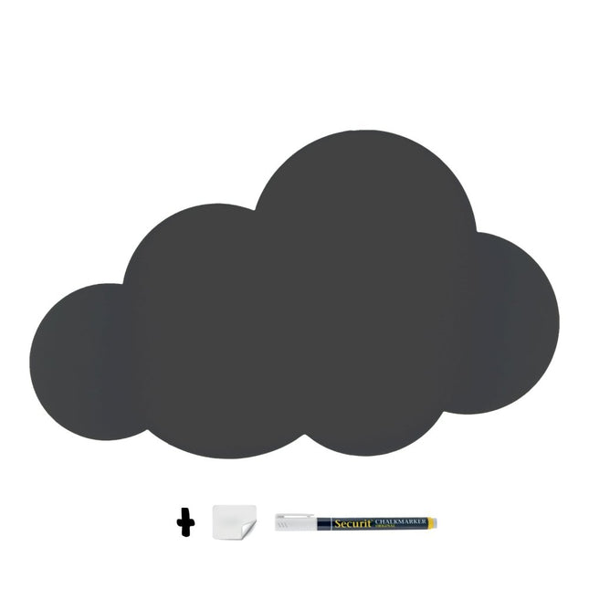 Securit Silhouette Wall Chalkboards Black 49x30x0,3cm Pack of 6 - hospitality