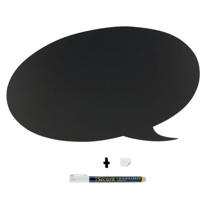 Securit Silhouette Wall Chalkboards Pack 6 Black Wood Frame Indoor Outdoor - hospitality