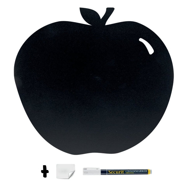 Securit Silhouette Wall Chalkboards Pack Of 6 Black 31.6 x 29.1 cm - hospitality