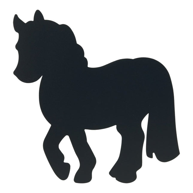 Securit Silhouette Wall Chalkboards Pack Of 6 Black 33.2 x 28.2 x 0.3 Cm - hospitality