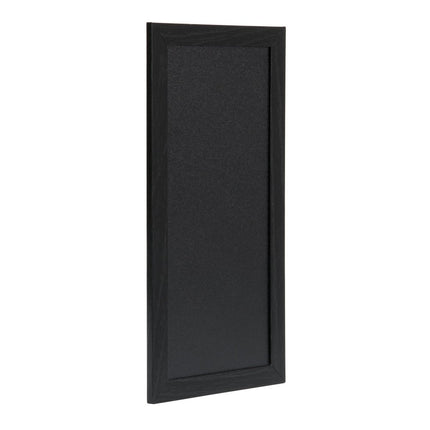 Securit® Small Woody Wall Chalkboard in Black 20x40 cm (Pack of 6) Chalkboard Set – Boards + Waterproof Markers + Cleaner | Hospitality Trade Pack - hospitality