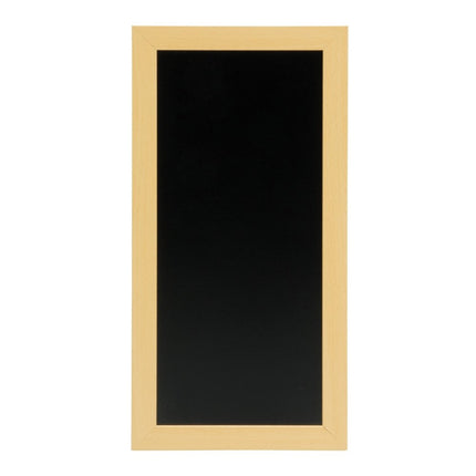 Securit® Small Woody Wall Chalkboard in Teak 20x40 cm (Pack of 6) Chalkboard Set – Boards + Waterproof Markers + Cleaner | Hospitality Trade Pack - hospitality