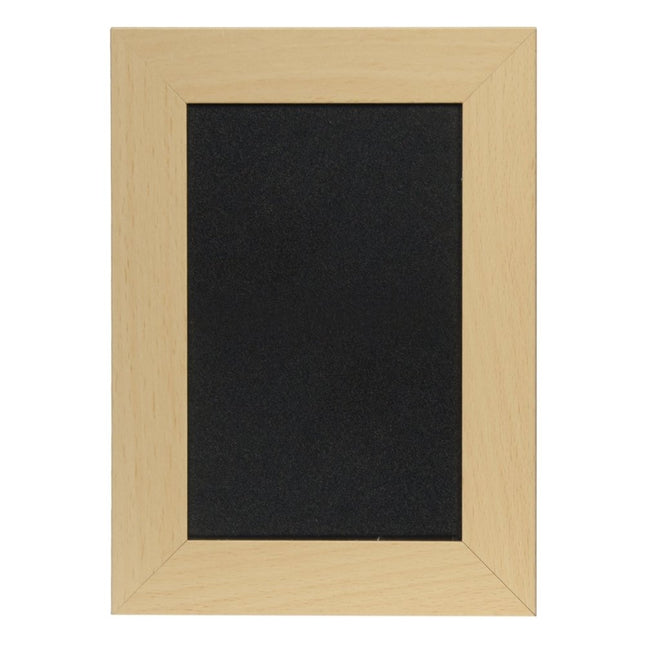 Securit® Small Woody Wall Chalkboard in Teak | Wall Chalkboards for Venues - hospitality