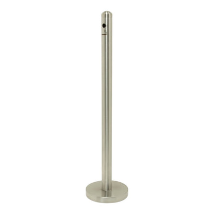 Securit® Smoker Pole Standard Model with Foot – Stainless Steel | Queue & Entrance Control - hospitality