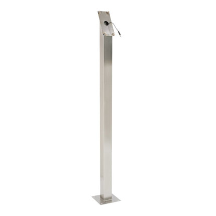 Securit® Stainless Steel 6A4 RGB LED Information Display Set – Display + Pole & Base + Battery | Hospitality Trade Pack - hospitality