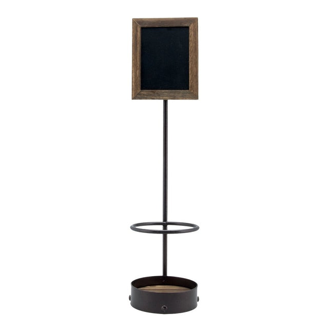 Securit Table Chalkboards Bottle Display Brown Pack Of Five - hospitality