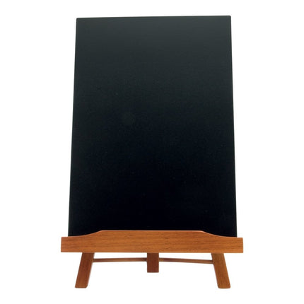 Securit Table Chalkboards Junior Mahogany Set Pack Of Ten - hospitality