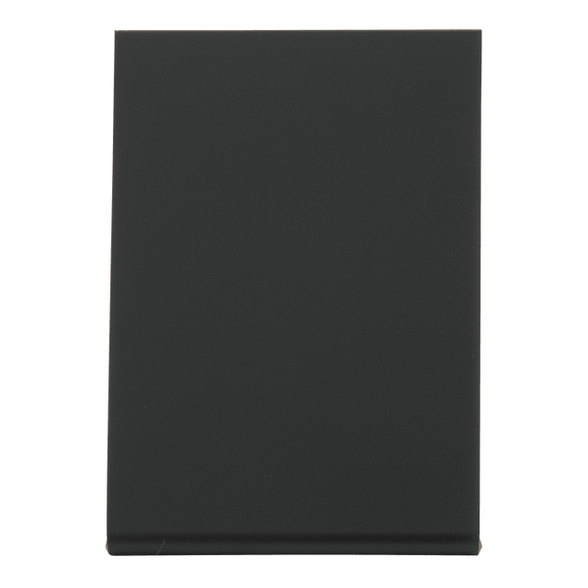 Securit Table Chalkboards Pack of 6 Black 11.5x7.5x4.5 cm - hospitality