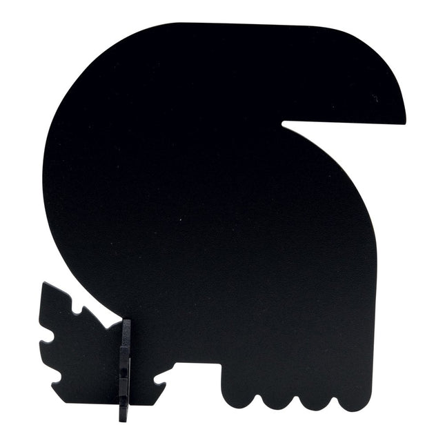 Securit Table Chalkboards Toucan Silhouette 3D Animals Black 16x13,8x7,4cm Pack of 10 - hospitality