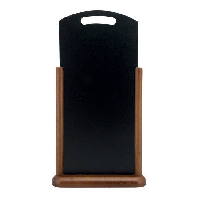 Securit Table Chalkboards With Elegant Handle Dark Brown Pack Of Five - hospitality