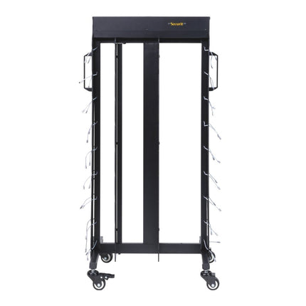 Securit® Table Lamp Charging Trolley – Black | Hospitality Table Lighting - hospitality