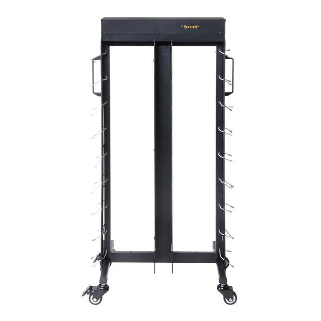 Securit® Table Lamp Charging Trolley – Black | Hospitality Table Lighting - hospitality