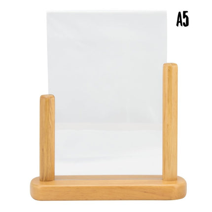 Securit Table Poster Frame Teak 24x20x6cm Pack Of 6 - hospitality