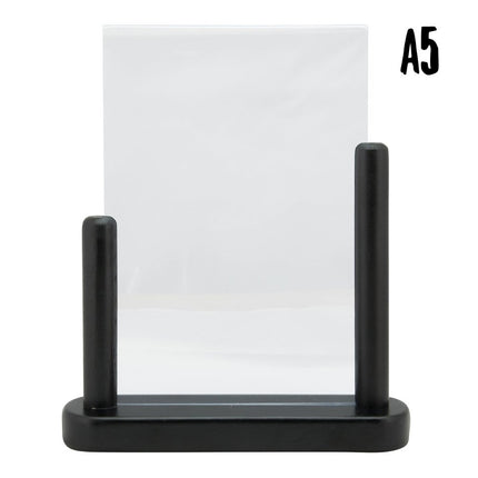 Securit Table Poster Frames Black 24x20x6 cm Pack of 6 - hospitality
